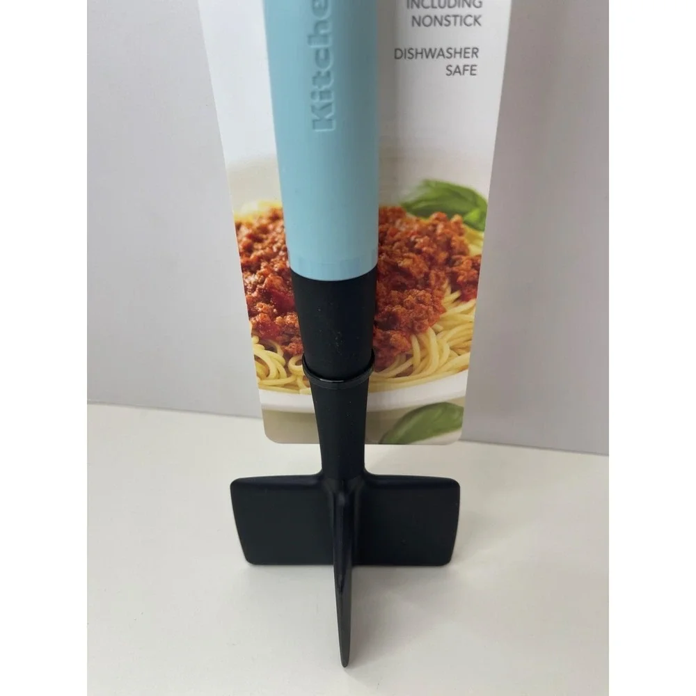 KitchenAid Ice Blue Masher With Ft-Grip Handle Dishwasher Safe New With Tags!